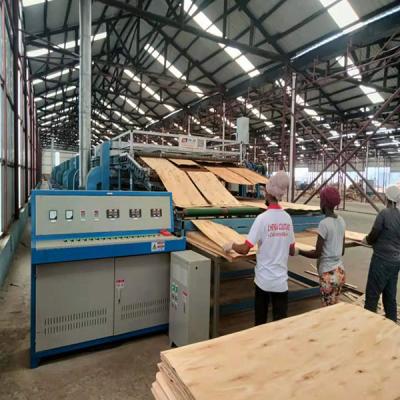 labor loading veneer board