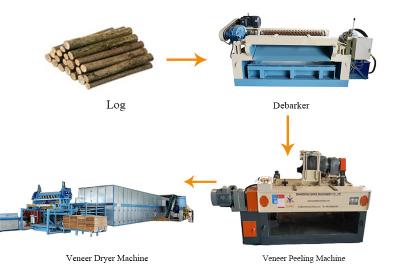 full wood veneer production line