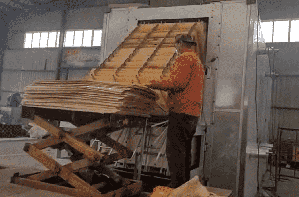 secador de chapa vertical