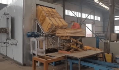 2023 New Vertical Veneer Dryer with Burner Inside