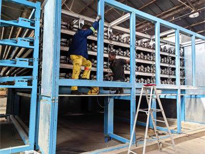 The dryer has been installed in South Africa and operated well.