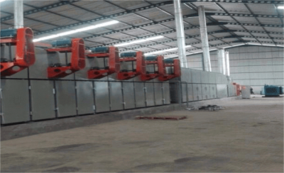 Mesh belt face veneer drying machine