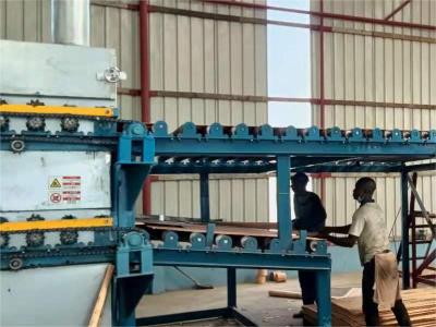 The machine has been installed and operating in the republic of Congo which can dry 80-90 CBMS per day.High productivity and uniform moisture content have gained customer's positive feedback .