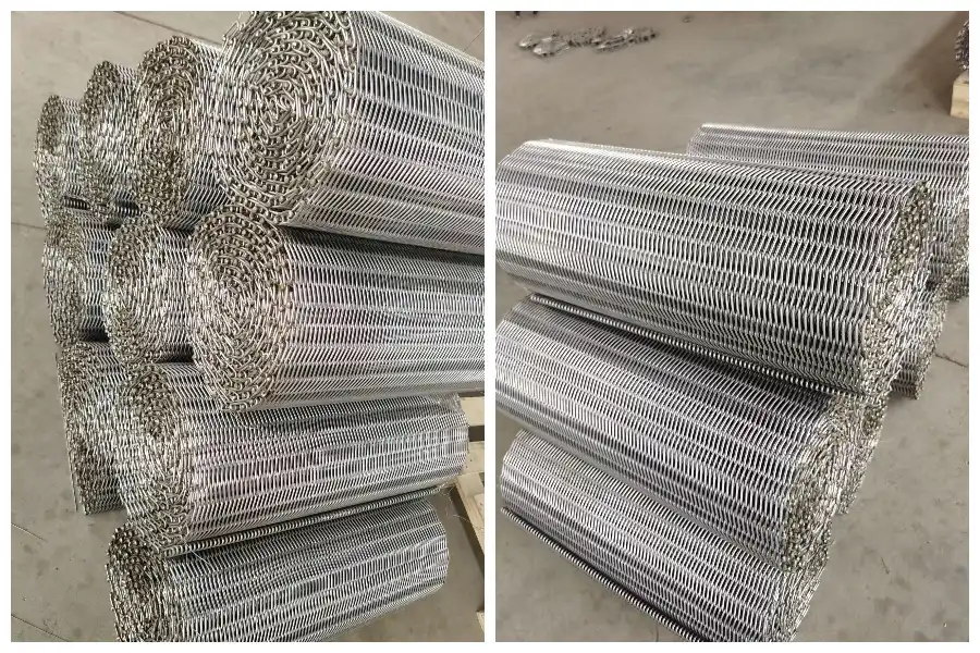 cinturón de malla de acero inoxidable cinturón de malla de acero inoxidable