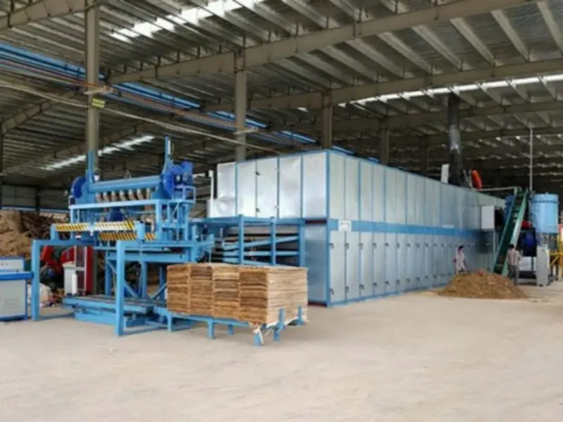 Shine wood veneer dryer