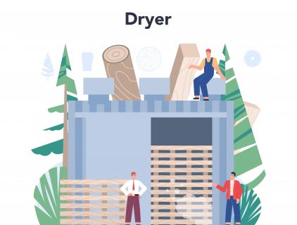 wood veneer dryer