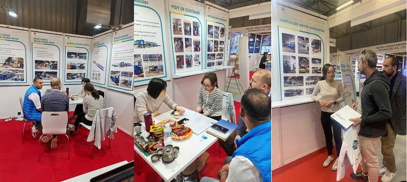 Clientes en la exposición internacional de maquinaria para trabajar la madera de Turkiye 2024